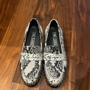 snake skin loafers